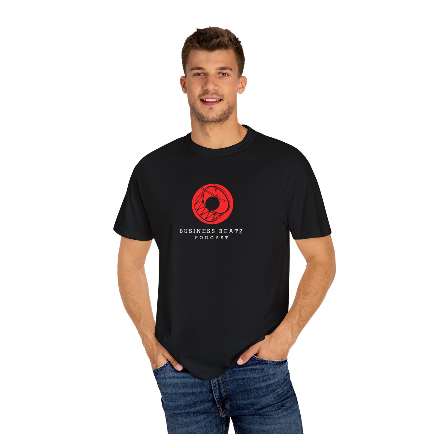 Unisex Business Beatz T-Shirt - Red Logo