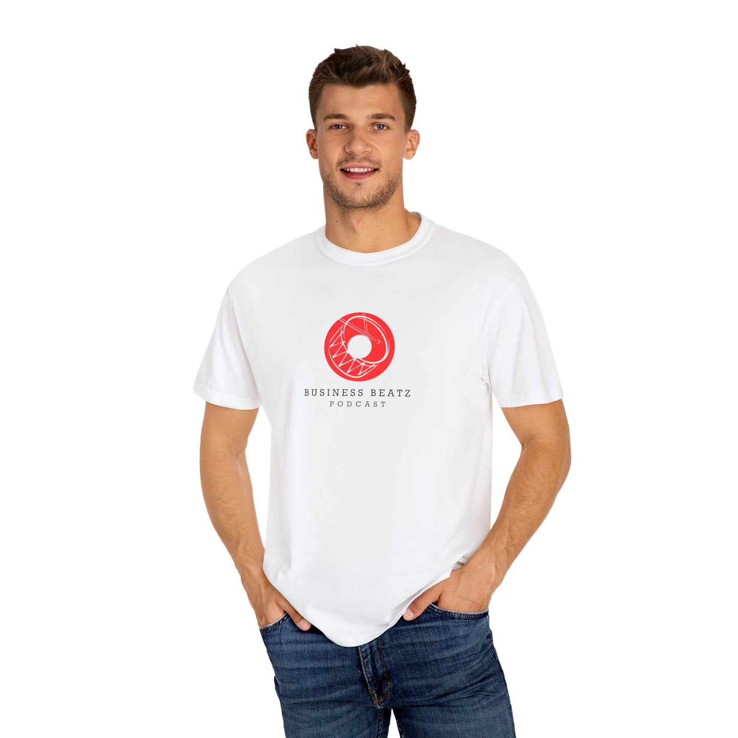 Unisex Business Beatz T-Shirt - Red Logo